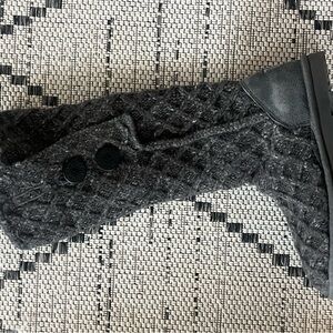 Ugg Tall grey knitted boots with buttons